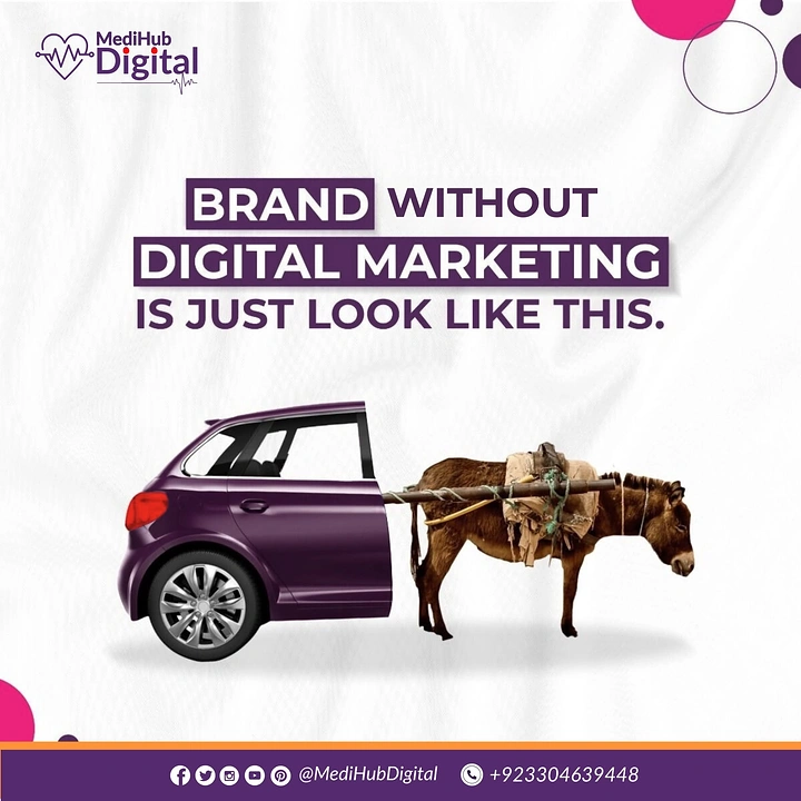 Agency creative ad: Car pulled by donkey, witty metaphor