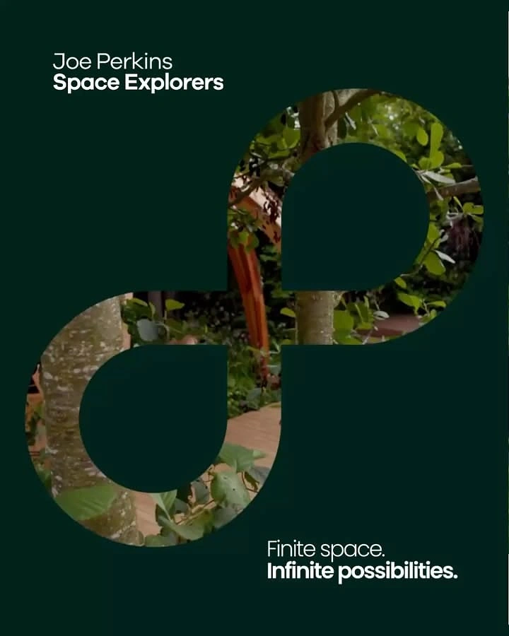 Landscaping & Gardening creative ad: Infinity symbol cutout: finite space, infinite possibilities