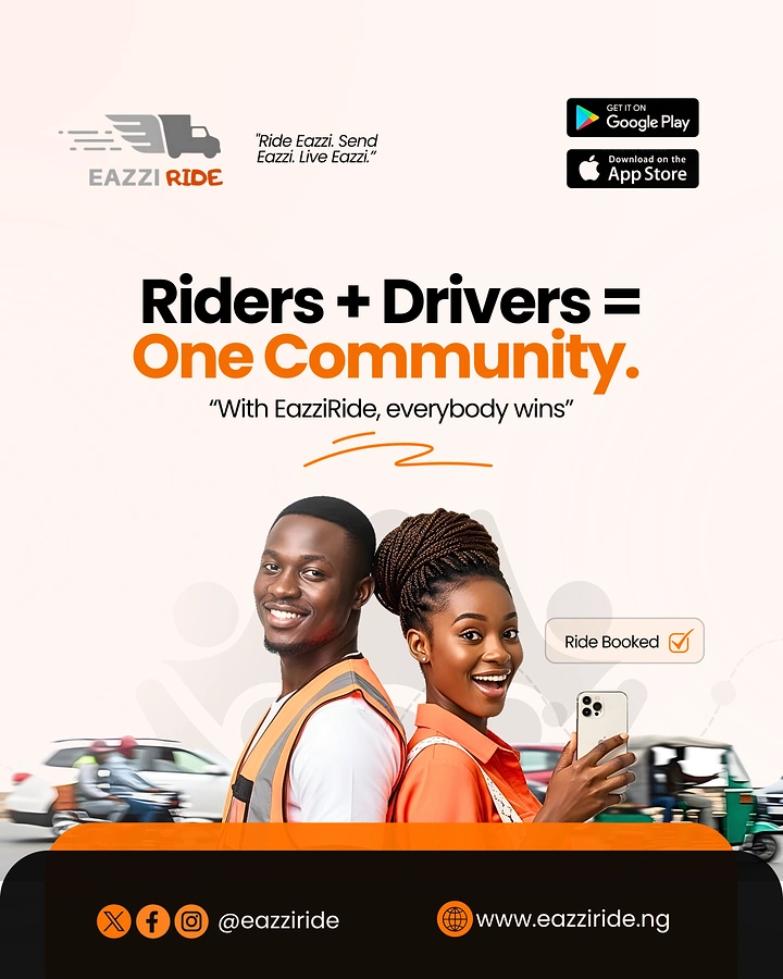 Taxi & Cab Services creative ad: Riders-plus-drivers community equation