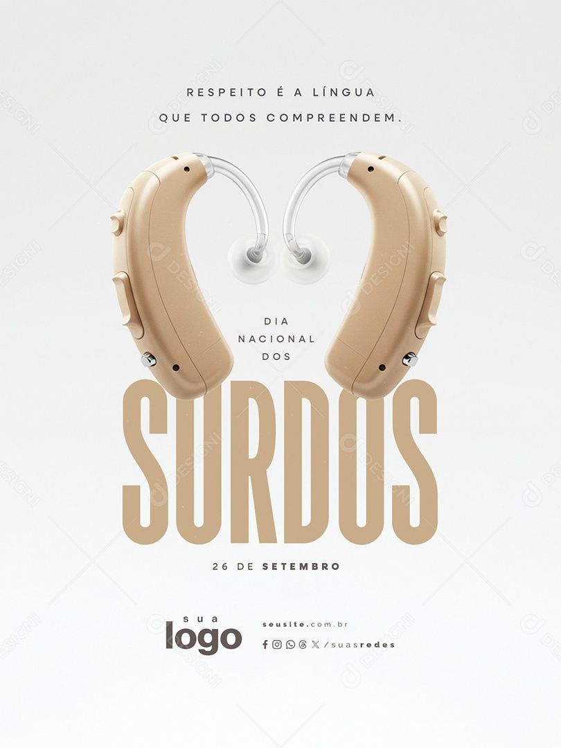 Instagram post: Hearing aids form letters of SURDOS