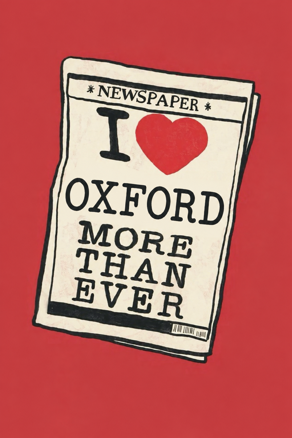 Story: Newspaper love-letter concept