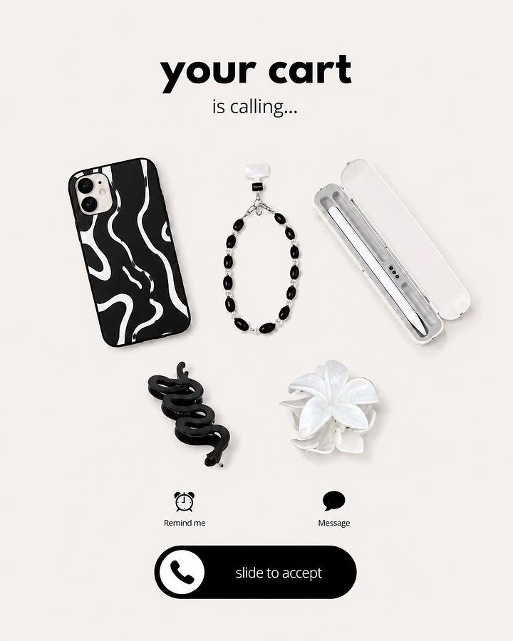 Phone Cases & Mobile Accessories creative ad: Cart calling visual pun