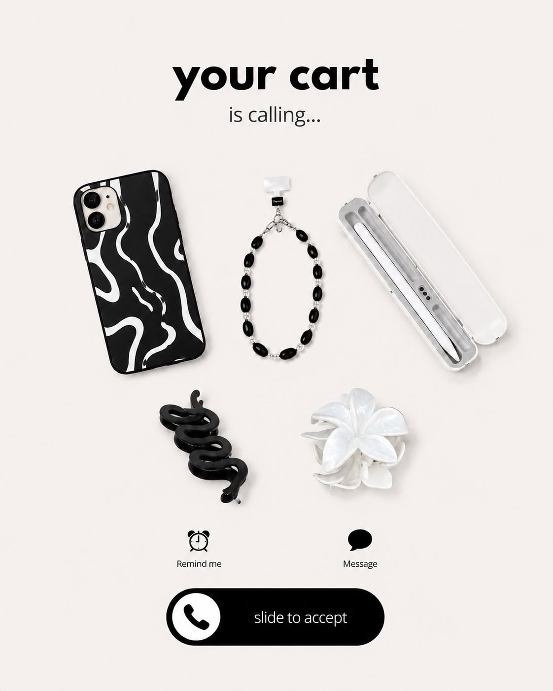 Instagram post: Cart calling visual pun