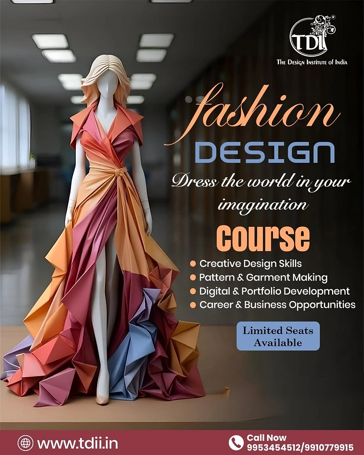 Design & Animation Schools creative ad: Sculptural paper dress sells imagination