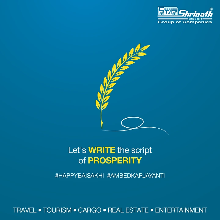 other-festival creative ad: Wheat stalk styled as a quill writing a looped line