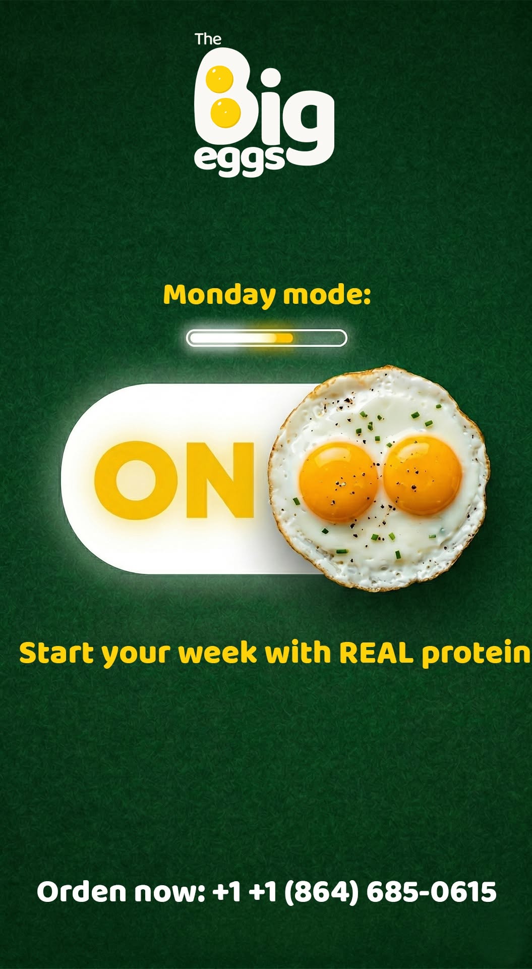 Story: Fried egg yolks form 'ON' toggle