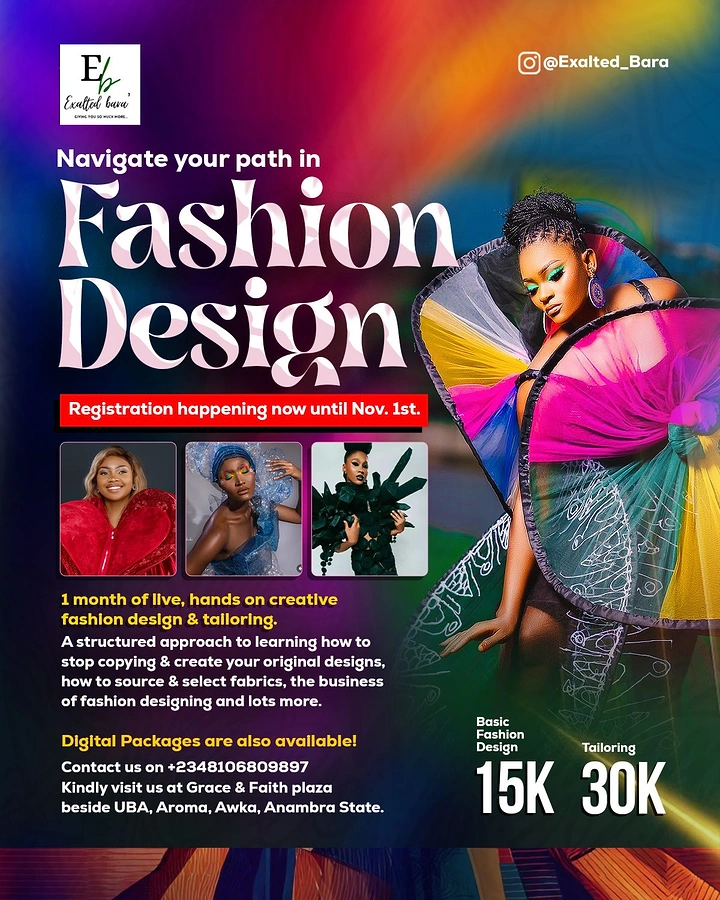Design & Animation Schools creative ad: Memorable fashion campaign with vibrant art direction