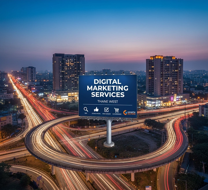 Agency creative ad: Billboard over city highway interchange