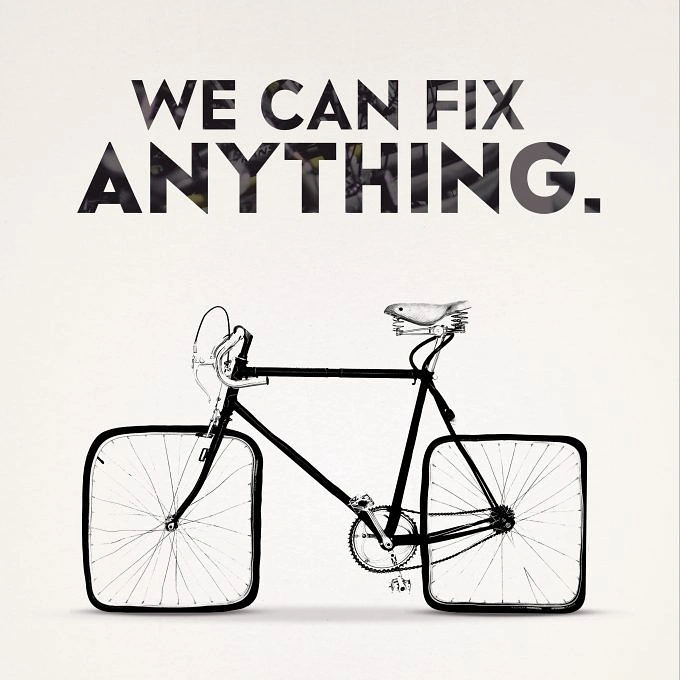 Auto Repair & Garages creative ad: Vintage bicycle with square wheels