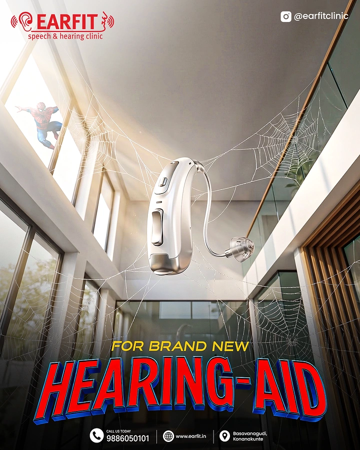 Hearing Aids creative ad: Spider-Man web hearing aid, cinematic