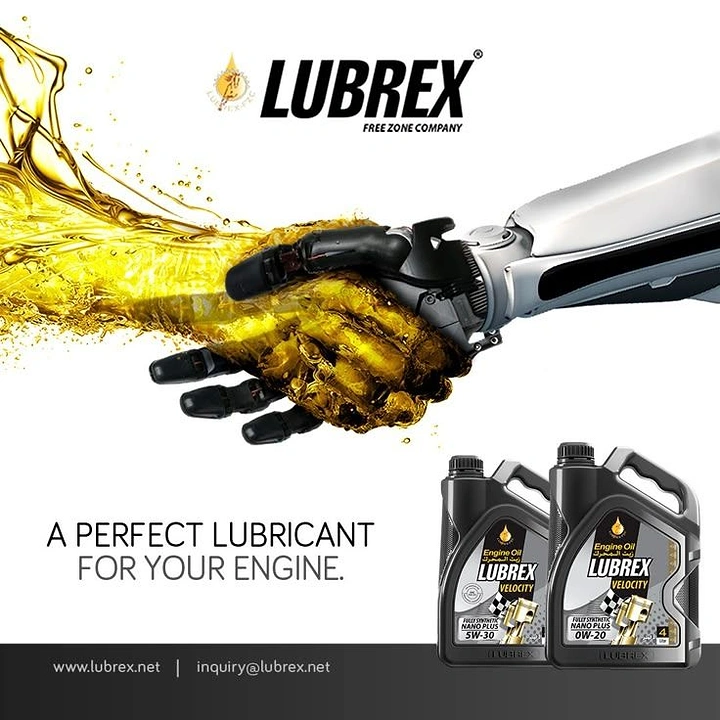 Engine Oil & Lubricants creative ad: Lubricant partnership as handshake