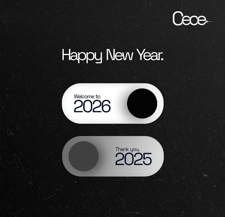New Year creative ad: Two toggle switches: new year on, old year off