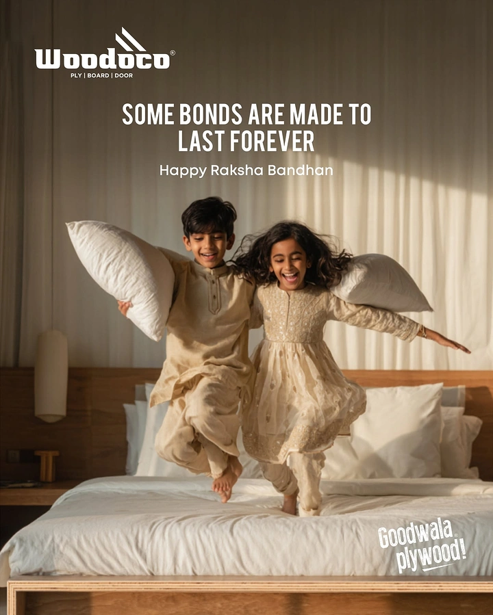 Raksha Bandhan creative ad: Kids' pillow fight shows plywood-strong bonds