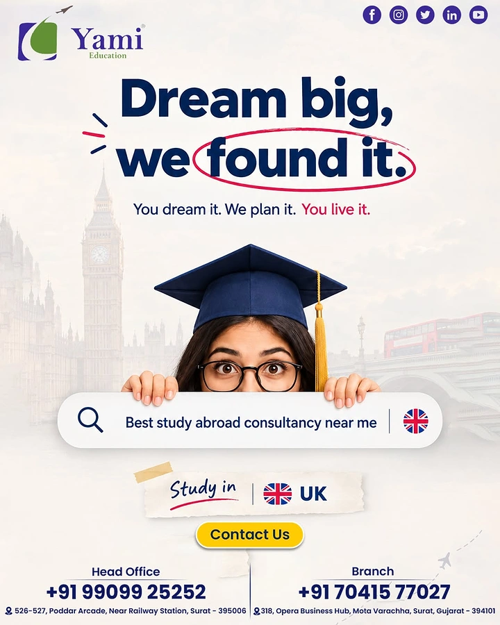 Universities & Colleges creative ad: Search bar turns discovery into metaphor