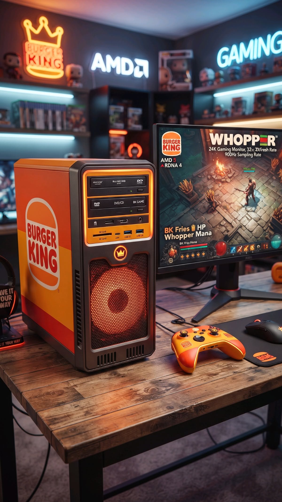 Story: Burger King branded gaming PC collab