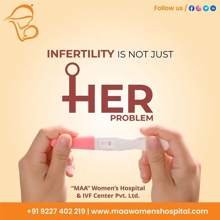 IVF & Fertility Clinics creative ad: Female symbol forms HER headline