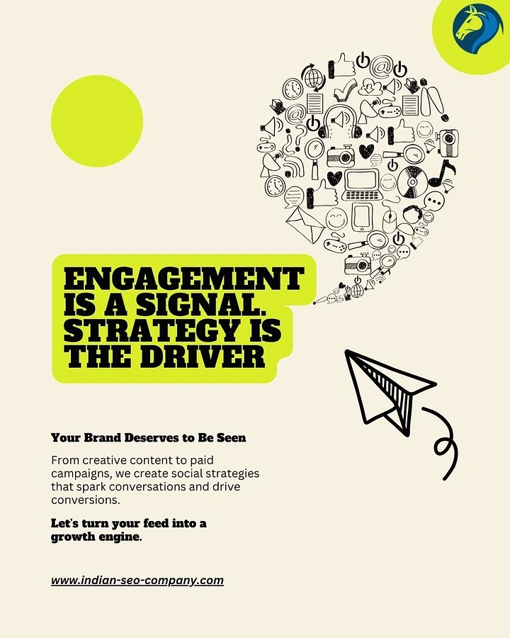 Agency creative ad: Doodle speech bubble, paper plane strategy idea