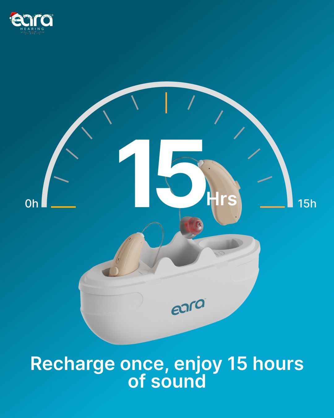 Instagram post: Battery gauge dial shows 15 hours