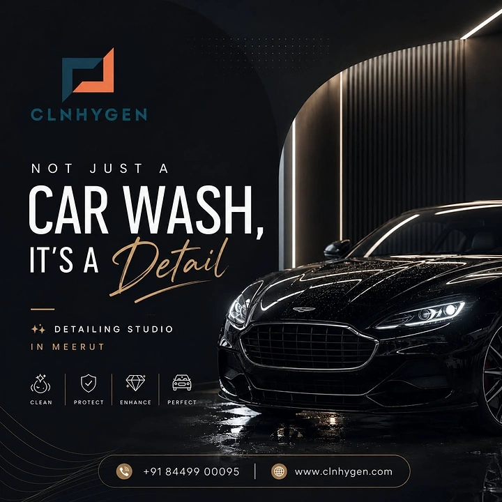 Car Wash & Detailing creative ad: Witty 'not just a wash, a detail' copy