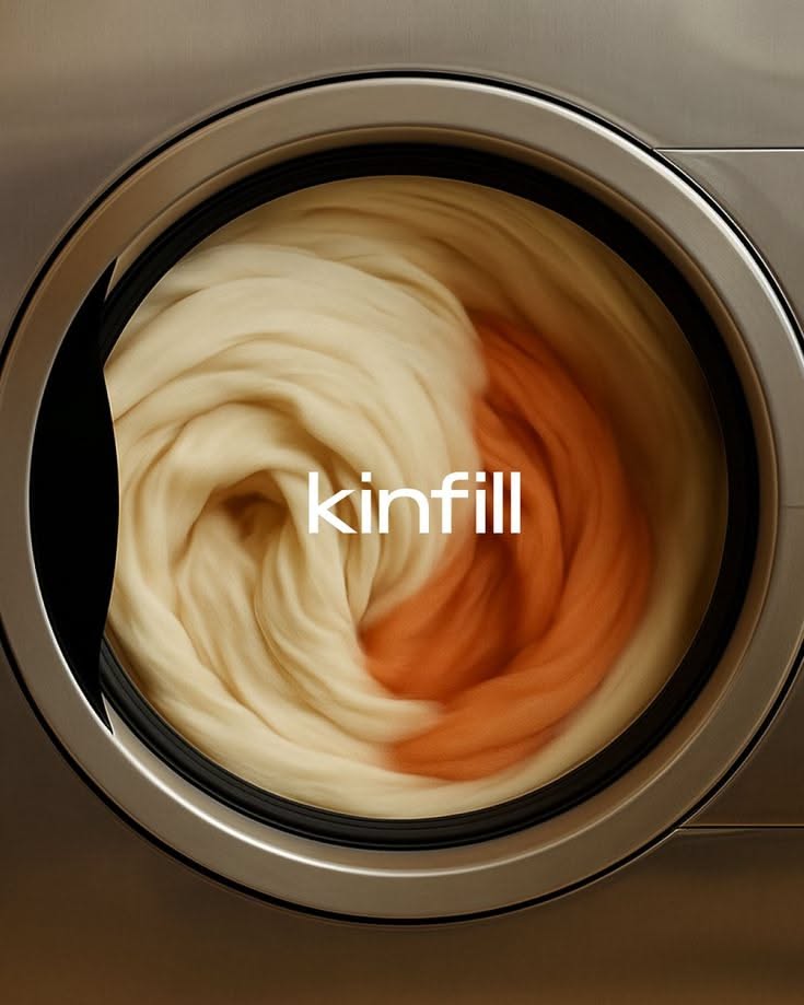 Instagram post: Two-tone fabric swirl inside drum