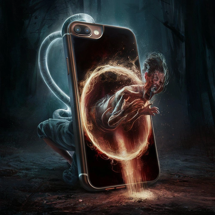 Phone Cases & Mobile Accessories creative ad: Dramatic fantasy protection metaphor