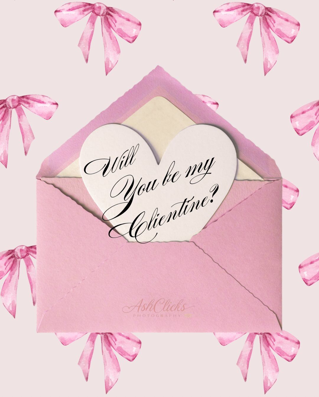Valentine's Day Carousel: Pink deckle-edge envelope with a heart-shaped card peeking out, slide 1