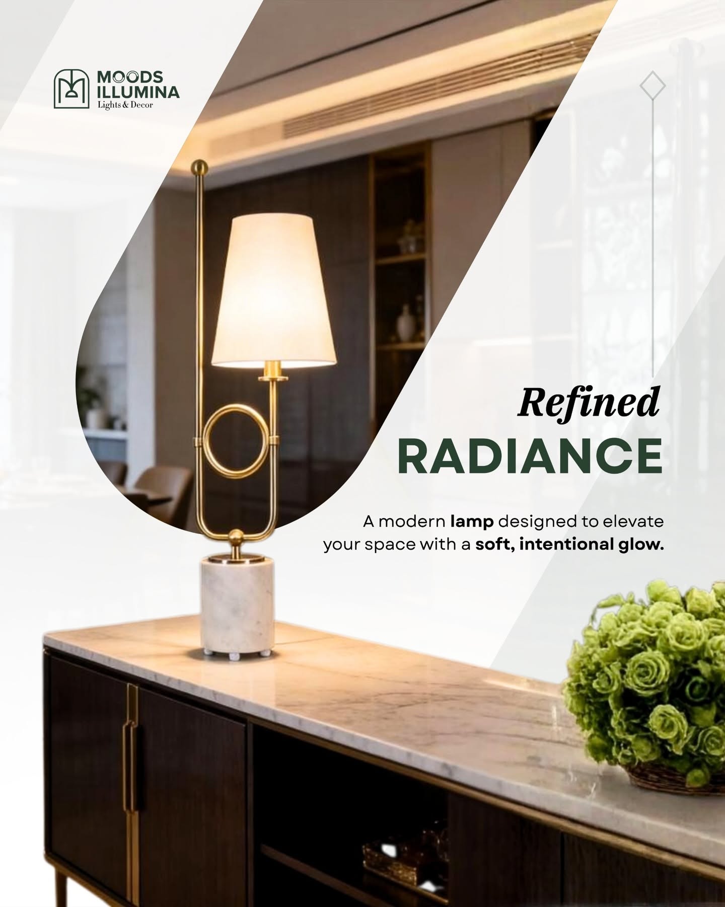 Instagram post: Exceptional refined product presentation