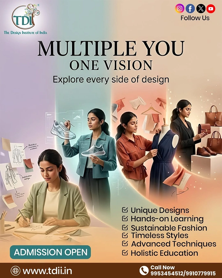Design & Animation Schools creative ad: Multiple designers express one vision