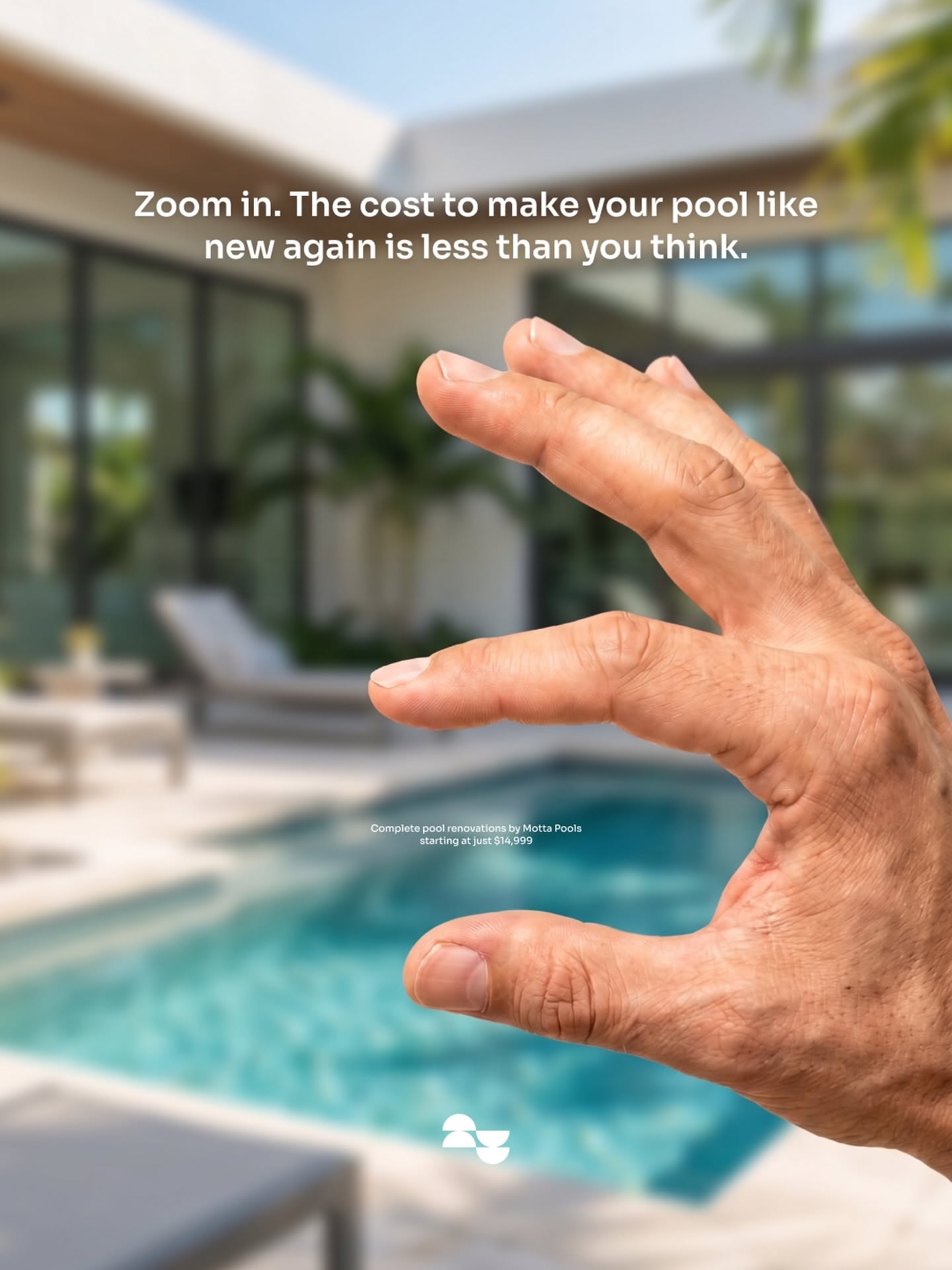 Instagram post: Hand creates a clever zoom metaphor