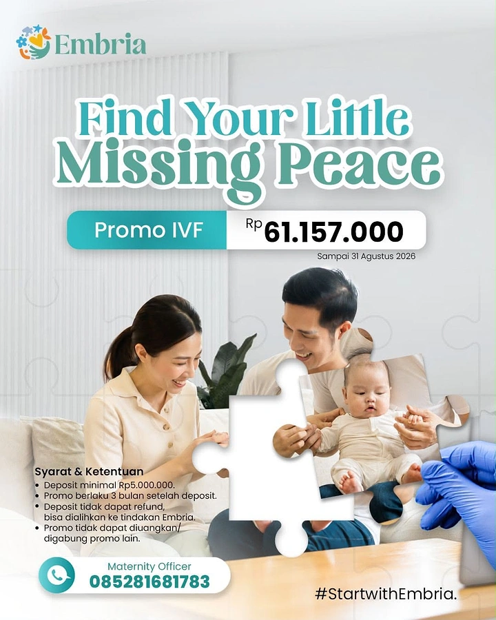 IVF & Fertility Clinics creative ad: Puzzle piece 'missing peace' pun