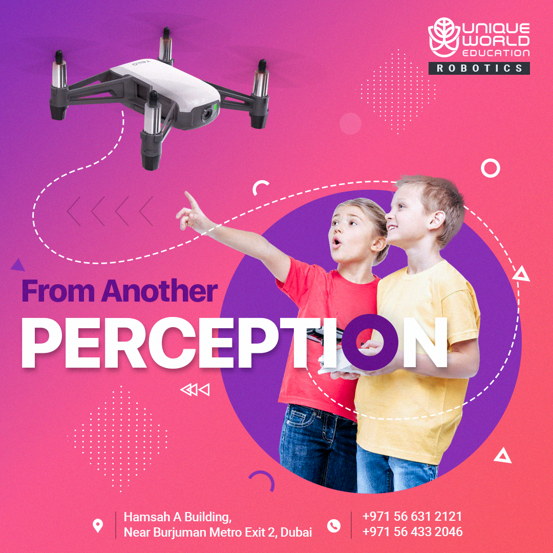Instagram post: Drone and perception visual metaphor