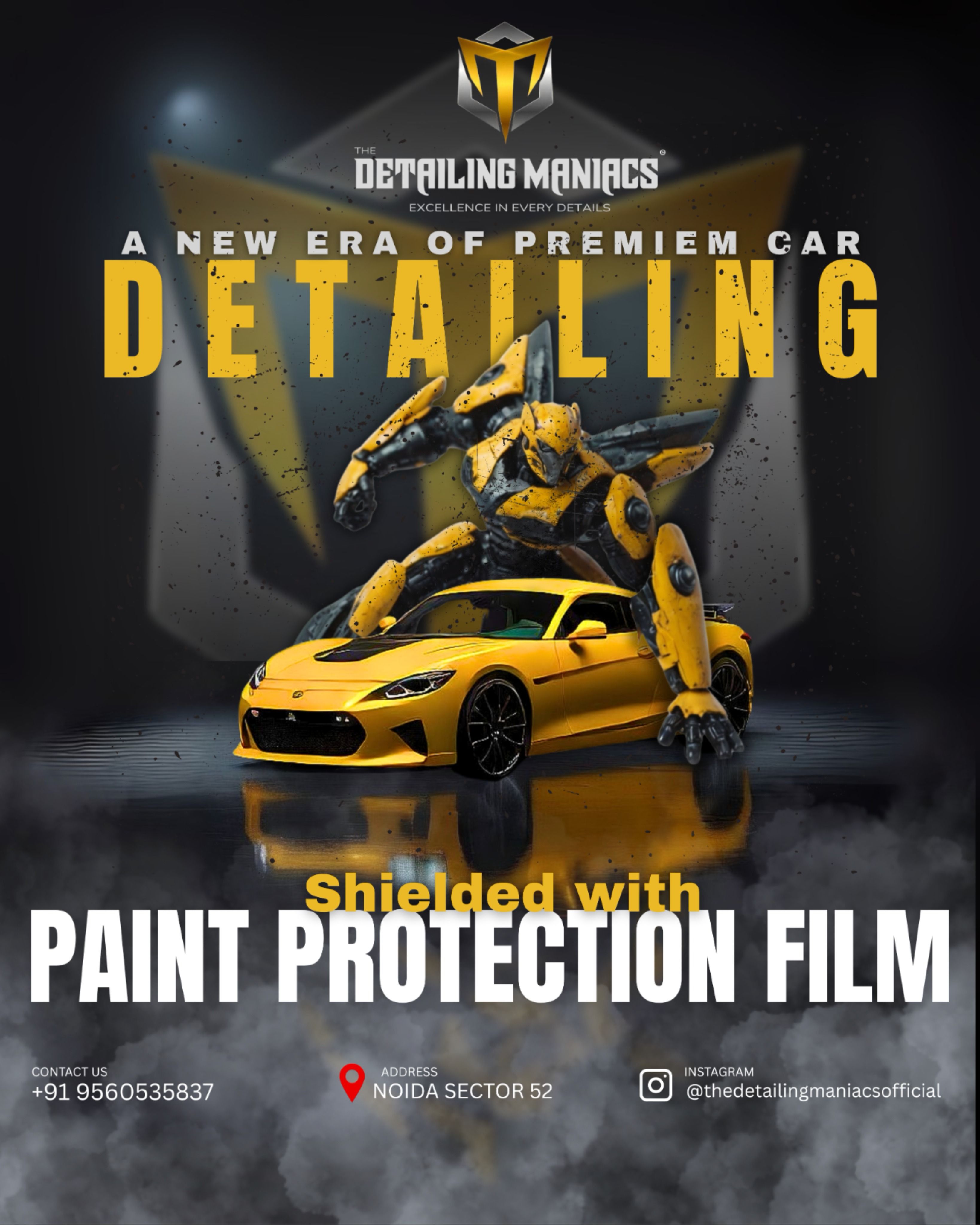 Instagram post: Giant detailer creates memorable scale metaphor