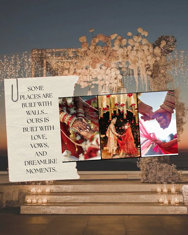 Banquet Halls & Venues creative ad: Walls built with love copy idea