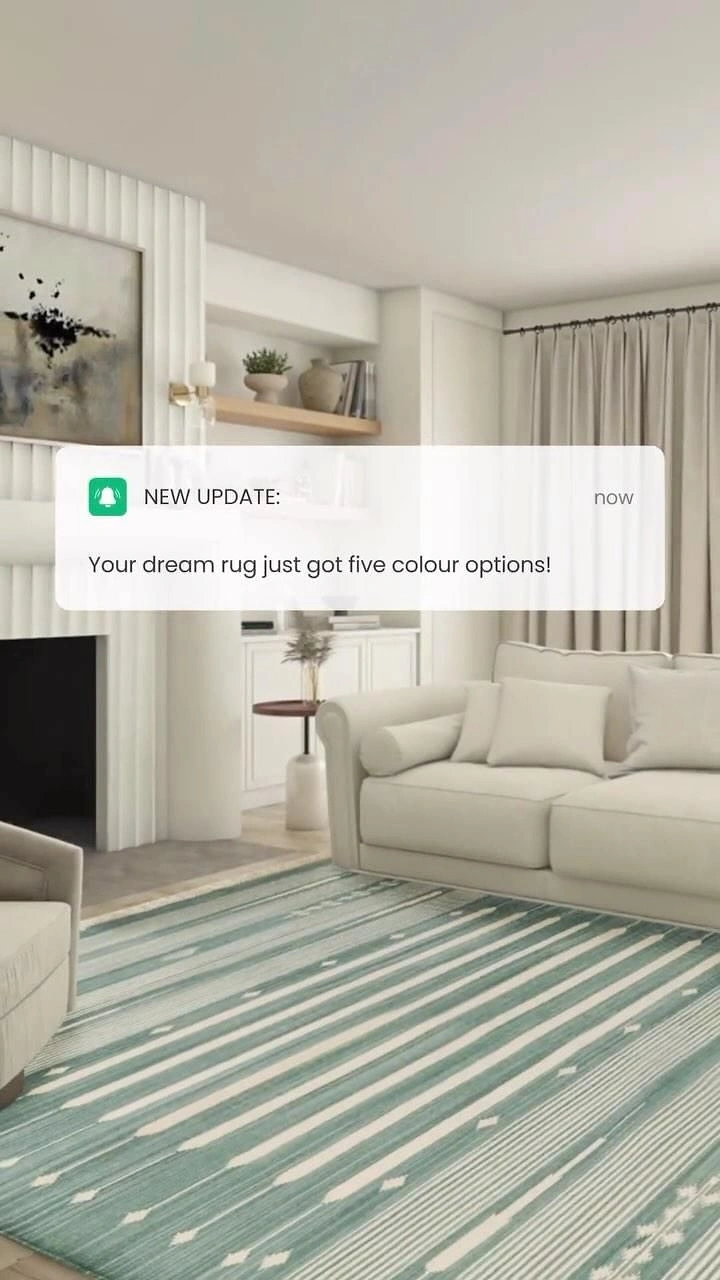 Rugs & Carpets creative ad: App notification makes rug update memorable