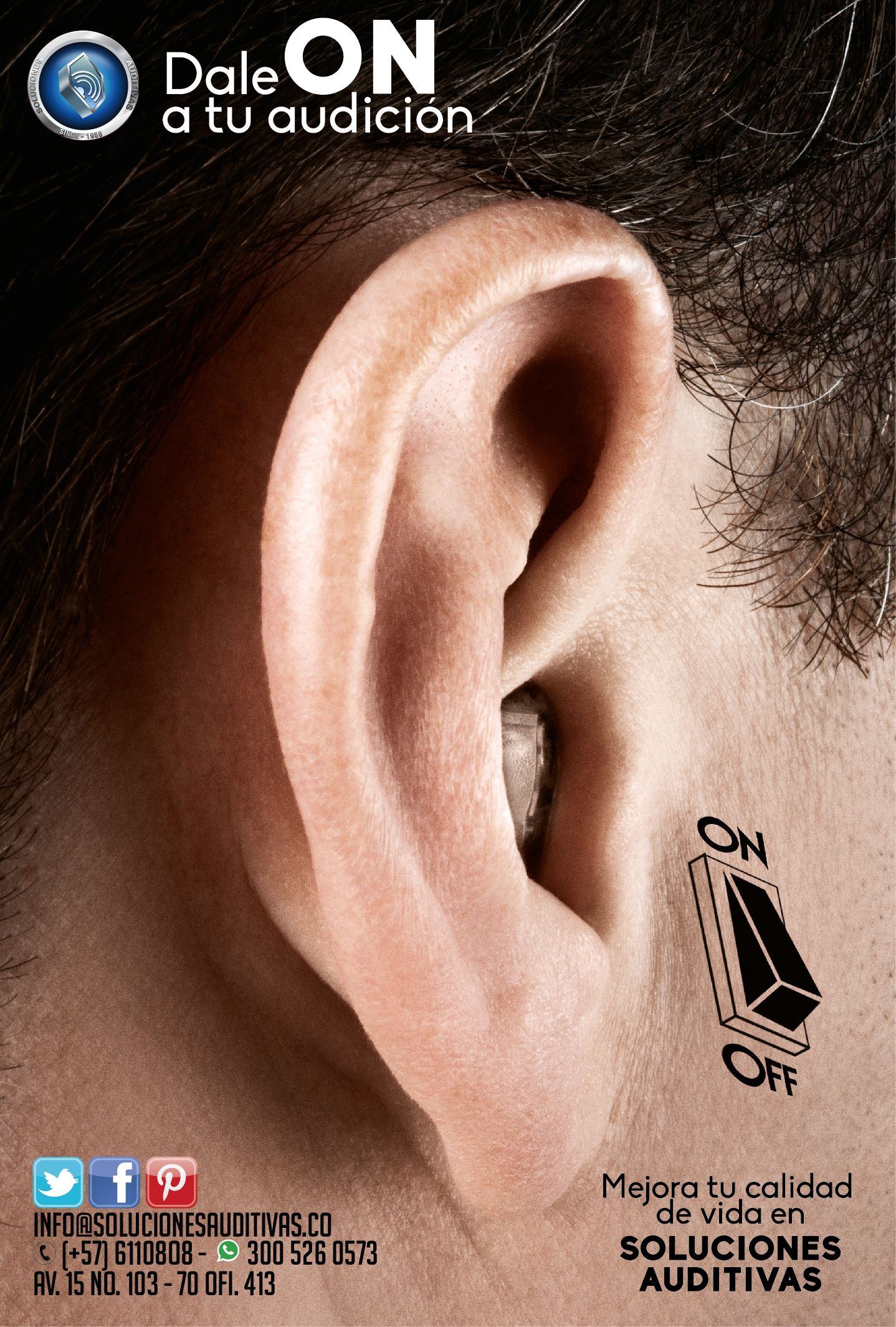 Story: Ear with on/off switch metaphor