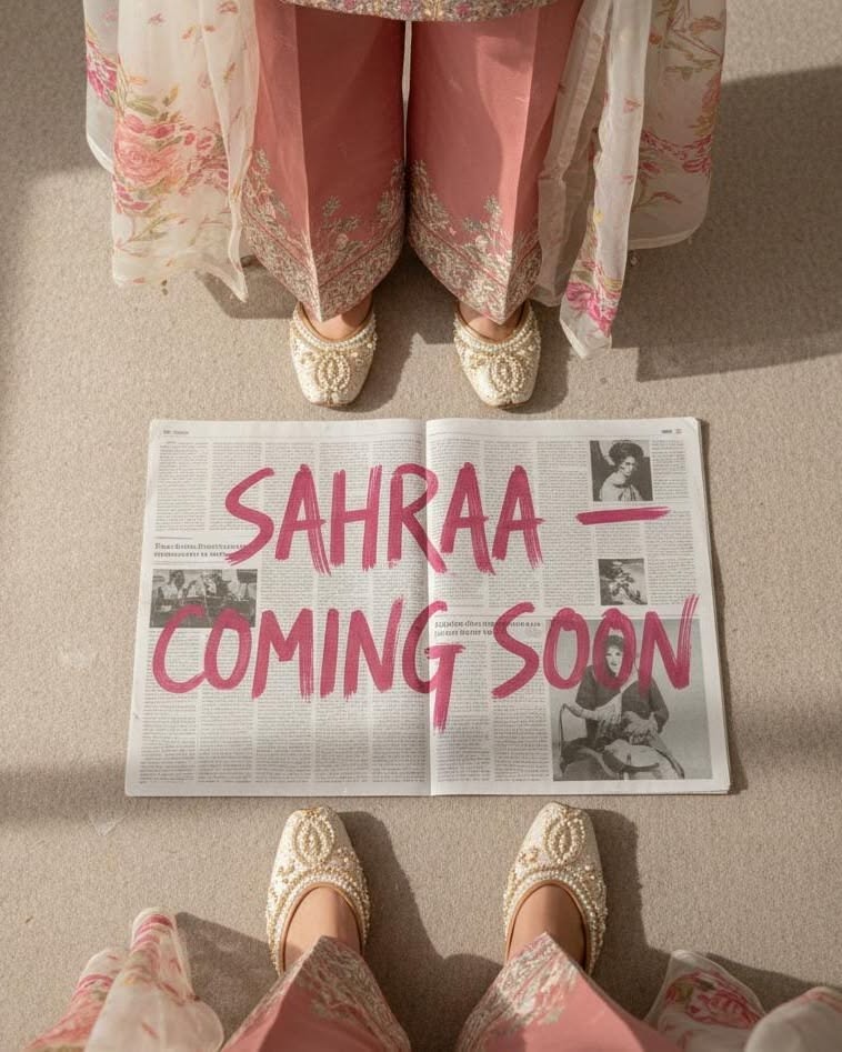 Instagram post: Painted newspaper teaser between juttis