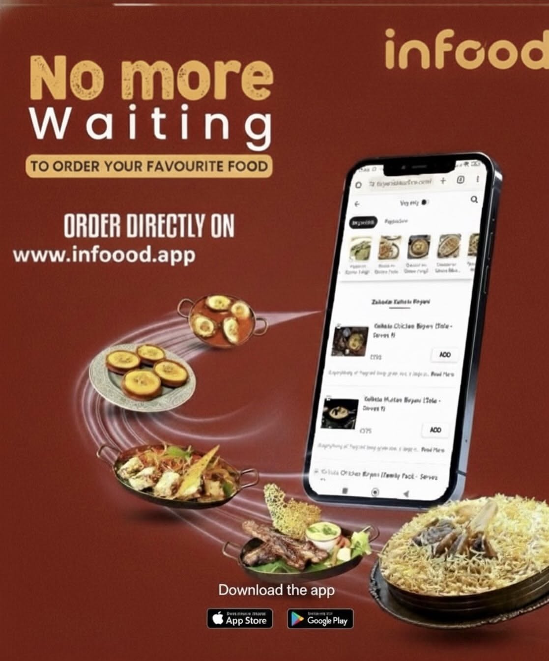 Instagram post: Suspended food dramatizes no-wait ordering