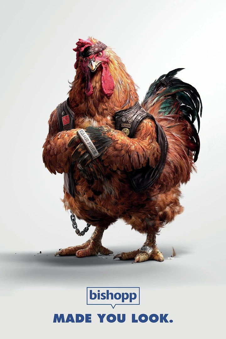 Signage & Sign Makers creative ad: Chicken delivers made-you-look pun
