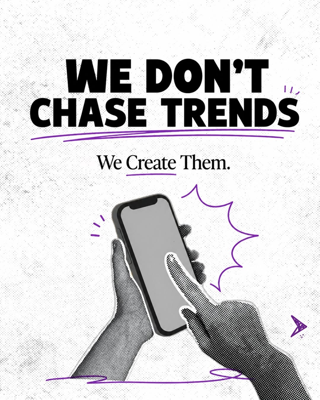 Brain-in-bulb bold 'not typical agency' copy