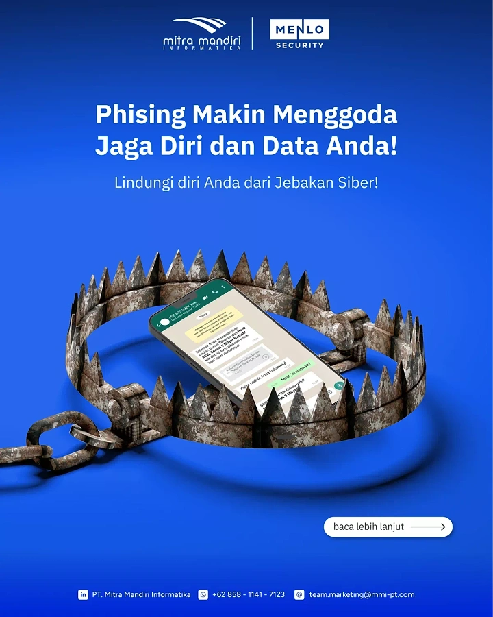 Cybersecurity Companies creative ad: Phishing becomes a physical trap