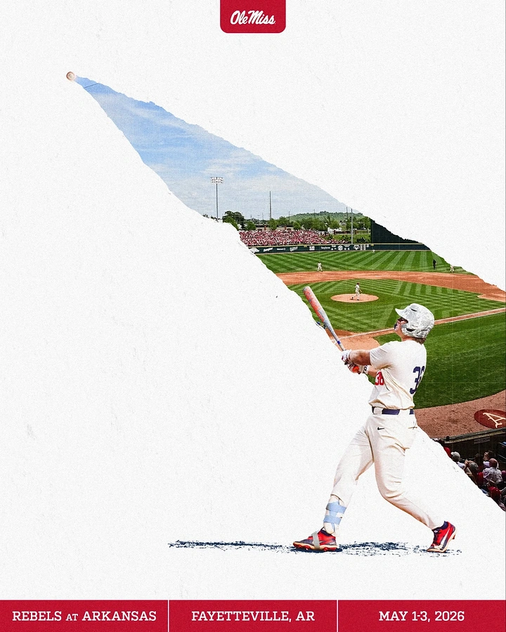 Events & Nightlife creative ad: Baseball batter swinging in front of torn-paper stadium reveal
