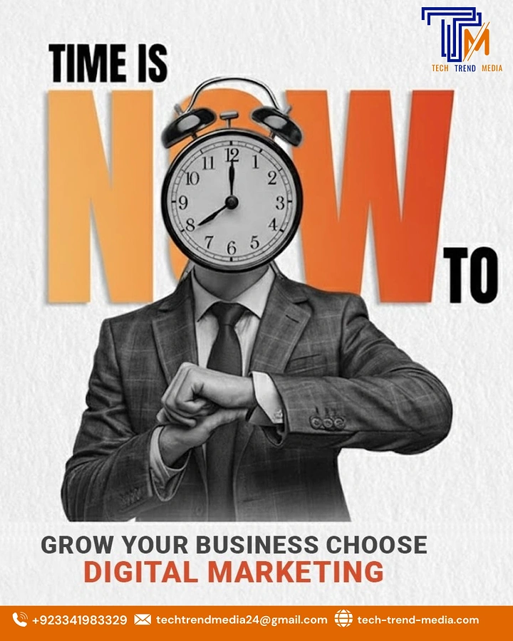 Agency creative ad: Clock head replaces O in NOW