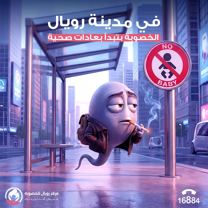 IVF & Fertility Clinics creative ad: Smoking sad sperm, habits kill fertility