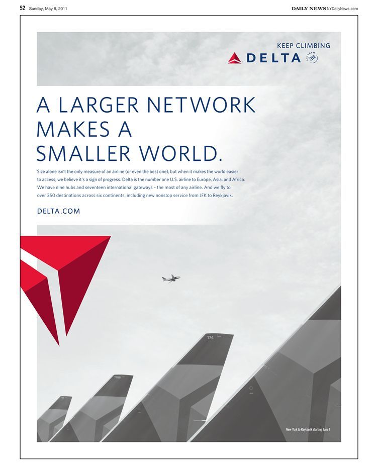 Instagram post: Network makes smaller world concept
