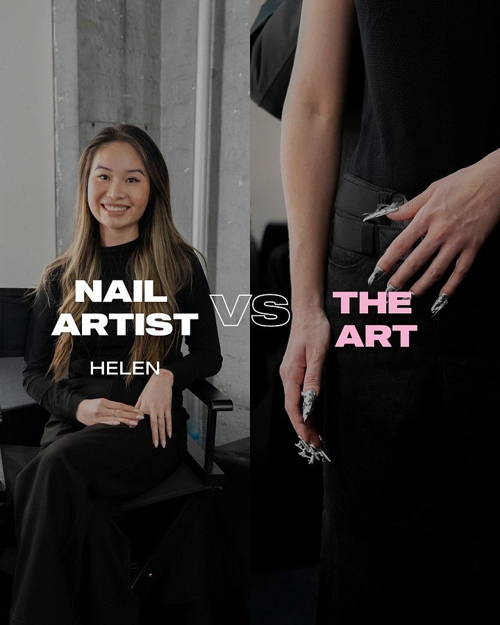 Nail Salons creative ad: Nail artist vs the art split