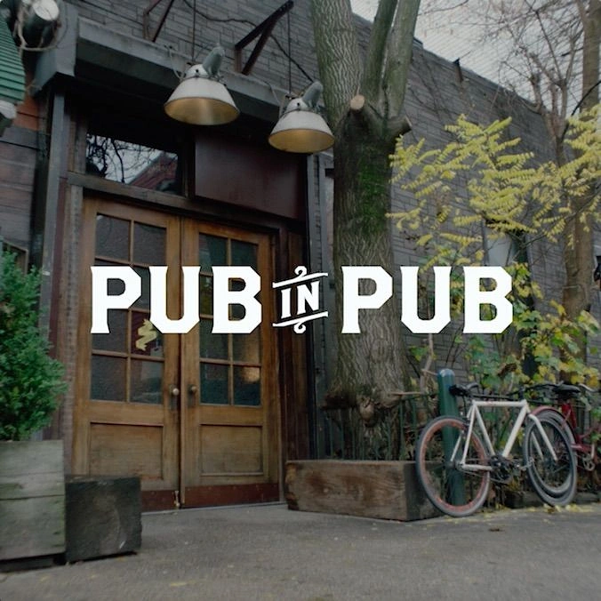 Bars & Pubs creative ad: Pub-in-pub pun applied directly to venue imagery
