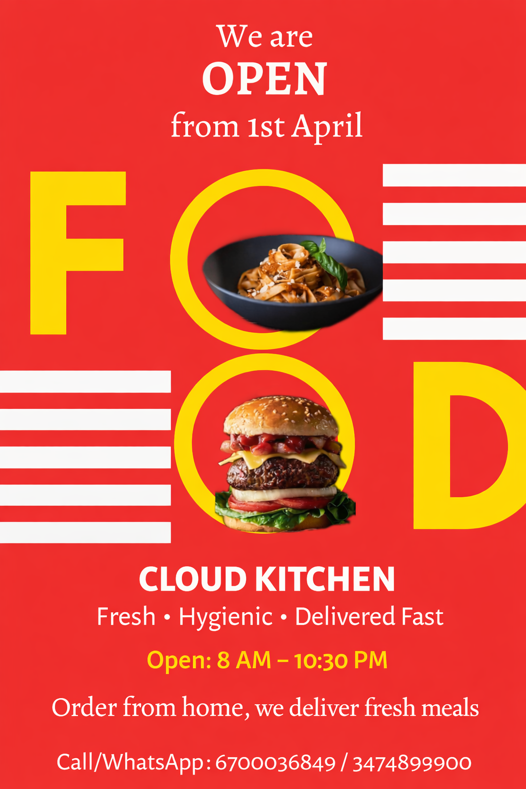 Story: Dishes replace O's in bold FOOD