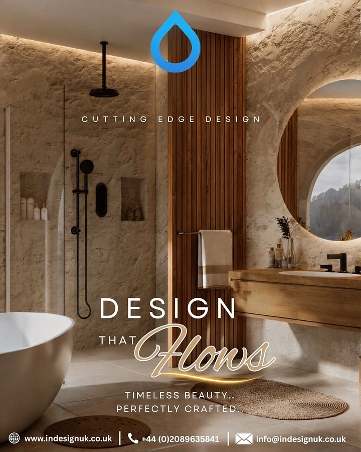 Home Renovation & Remodeling creative ad: Flowing architecture reinforces the message