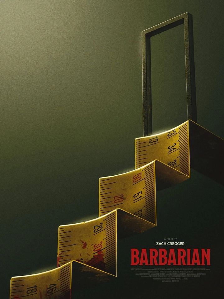 Media creative ad: A yellow measuring tape folded into sharp architectural steps leading toward a dark doorway