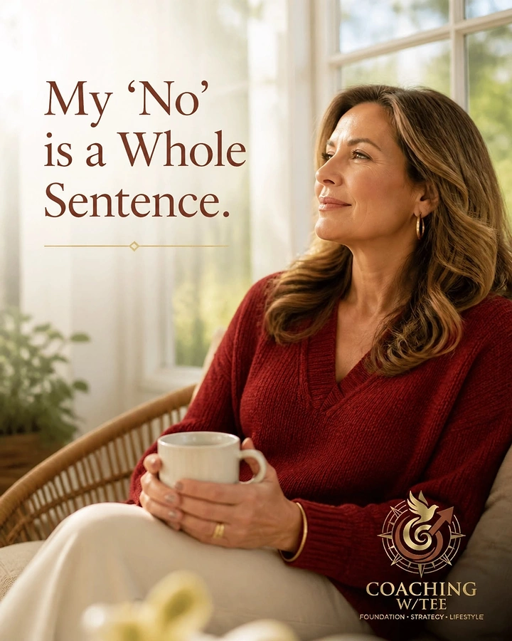 Life & Business Coaches creative ad: Witty boundary-setting coaching statement